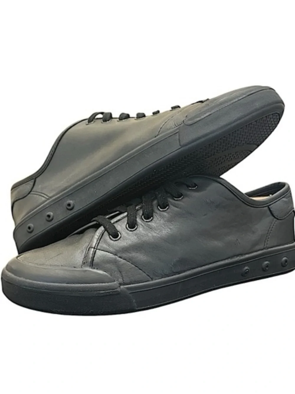 Rag & Bone Standard Issue Leather Sneaker Black Excellent Condition Size 44